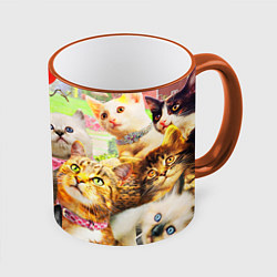 Кружка цветная КОТЫ
