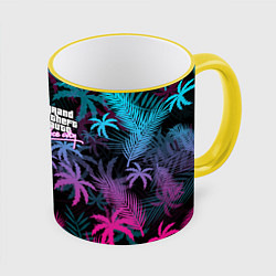 Кружка 3D GTA VICE CITY, цвет: 3D-желтый кант
