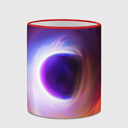 Кружка 3D ЧЁРНАЯ ДЫРА, цвет: 3D-красный кант — фото 2