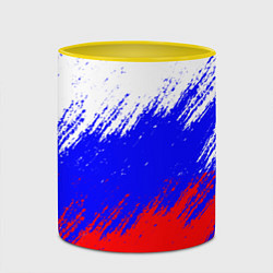 Кружка 3D Россия, цвет: 3D-белый + желтый — фото 2