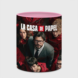 Кружка 3D La Casa de Papel Z, цвет: 3D-белый + розовый — фото 2