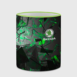 Кружка 3D SKODA, цвет: 3D-светло-зеленый кант — фото 2