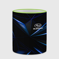 Кружка 3D SUBARU, цвет: 3D-светло-зеленый кант — фото 2