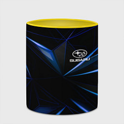 Кружка 3D SUBARU, цвет: 3D-белый + желтый — фото 2