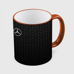 Кружка 3D MERCEDES-BENZ, цвет: 3D-оранжевый кант