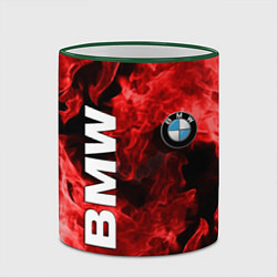 Кружка 3D BMW FIRE, цвет: 3D-зеленый кант — фото 2