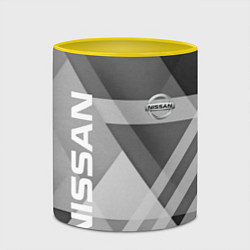Кружка 3D NISSAN, цвет: 3D-белый + желтый — фото 2