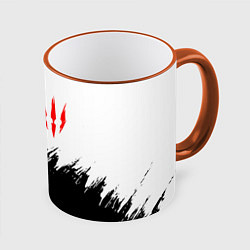 Кружка 3D The Witcher, цвет: 3D-оранжевый кант