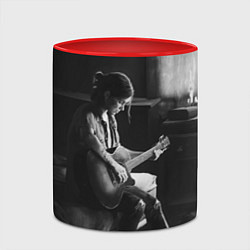 Кружка 3D THE LAST OF US PART 2 ЭЛЛИ, цвет: 3D-белый + красный — фото 2