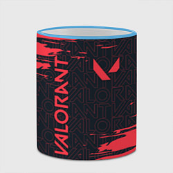 Кружка 3D VALORANT ВАЛОРАНТ, цвет: 3D-небесно-голубой кант — фото 2
