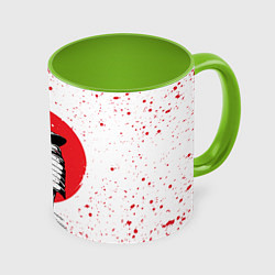 Кружка цветная Самурай в каплях крови Z