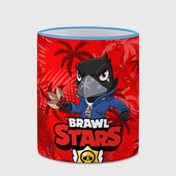 Кружка 3D BRAWL STARS CROW ВОРОН, цвет: 3D-небесно-голубой кант — фото 2