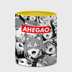 Кружка 3D AHEGAO АХЕГАО, цвет: 3D-белый + желтый — фото 2