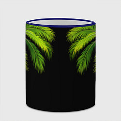 Кружка 3D Пальмы, цвет: 3D-синий кант — фото 2