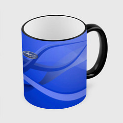 Кружка 3D SUBARU, цвет: 3D-черный кант