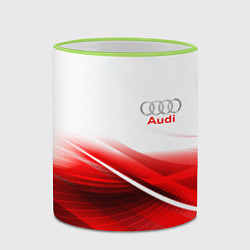 Кружка 3D AUDI, цвет: 3D-светло-зеленый кант — фото 2