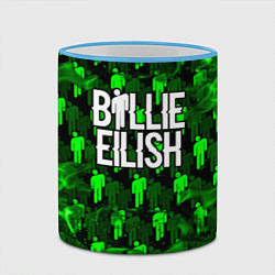 Кружка 3D BILLIE EILISH, цвет: 3D-небесно-голубой кант — фото 2