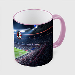 Кружка 3D FC MILAN, цвет: 3D-розовый кант