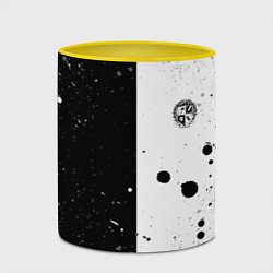 Кружка 3D Umbrella Academy спина Z, цвет: 3D-белый + желтый — фото 2