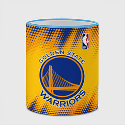 Кружка 3D Golden State Warriors, цвет: 3D-небесно-голубой кант — фото 2