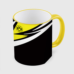 Кружка 3D Borussia Dortmund, цвет: 3D-желтый кант