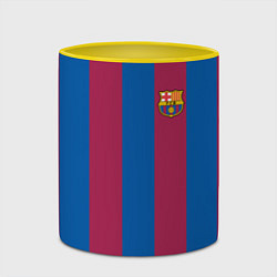 Кружка 3D FC Barcelona 2021, цвет: 3D-белый + желтый — фото 2