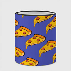 Кружка 3D Кусочки пиццы, цвет: 3D-черный кант — фото 2