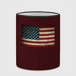 Кружка 3D USA флаг, цвет: 3D-черный кант — фото 2