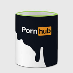 Кружка 3D Pornhub, цвет: 3D-светло-зеленый кант — фото 2