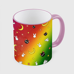 Кружка 3D SAILOR MOON, цвет: 3D-розовый кант