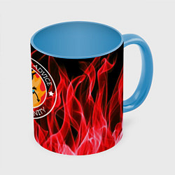 Кружка 3D FIRE, цвет: 3D-белый + небесно-голубой