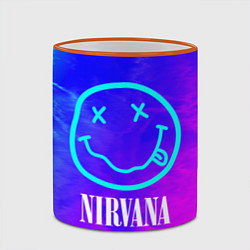 Кружка 3D NIRVANA НИРВАНА, цвет: 3D-оранжевый кант — фото 2