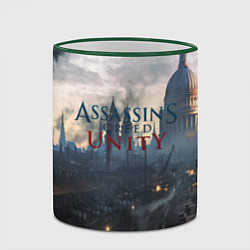 Кружка 3D Assassin’s Creed Unity, цвет: 3D-зеленый кант — фото 2