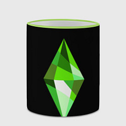 Кружка 3D The Sims Plumbob, цвет: 3D-светло-зеленый кант — фото 2