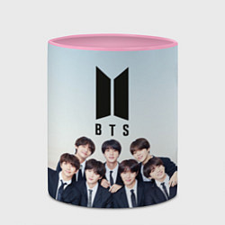 Кружка 3D BTS, цвет: 3D-белый + розовый — фото 2
