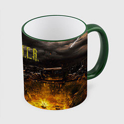 Кружка 3D Stalker 2, цвет: 3D-зеленый кант