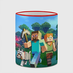 Кружка 3D Minecraft, цвет: 3D-красный кант — фото 2