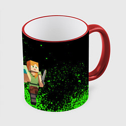 Кружка 3D Minecraft, цвет: 3D-красный кант