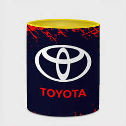 Кружка 3D TOYOTA ТОЙОТА, цвет: 3D-белый + желтый — фото 2
