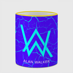 Кружка 3D ALAN WALKER АЛАН УОКЕР, цвет: 3D-желтый кант — фото 2