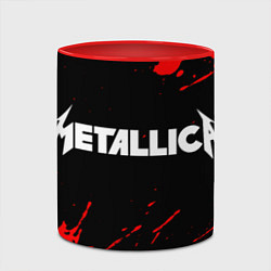 Кружка 3D METALLICA МЕТАЛЛИКА, цвет: 3D-белый + красный — фото 2