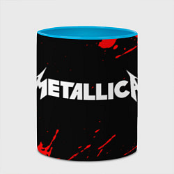 Кружка 3D METALLICA МЕТАЛЛИКА, цвет: 3D-белый + небесно-голубой — фото 2