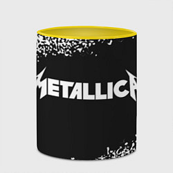 Кружка 3D METALLICA МЕТАЛЛИКА, цвет: 3D-белый + желтый — фото 2