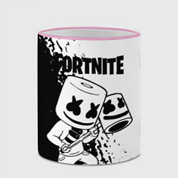 Кружка 3D FORTNITE MARSHMELLO, цвет: 3D-розовый кант — фото 2