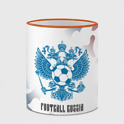 Кружка 3D FOOTBALL RUSSIA Футбол, цвет: 3D-оранжевый кант — фото 2