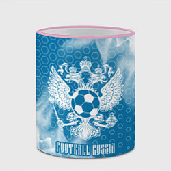 Кружка 3D FOOTBALL RUSSIA Футбол, цвет: 3D-розовый кант — фото 2