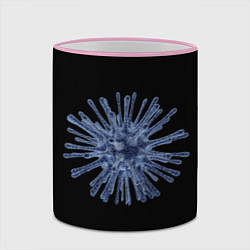 Кружка 3D Вирус, цвет: 3D-розовый кант — фото 2