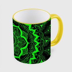 Кружка 3D Mandala, цвет: 3D-желтый кант