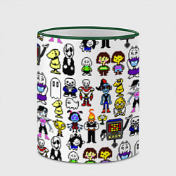 Кружка 3D UNDERTALE, цвет: 3D-зеленый кант — фото 2