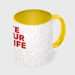 Кружка цветная Drive Your Live: Red